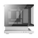Darkflash F1 Gaming Kabinett Midi Tower med 6 ARGB Vifter Hvit