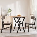  Spisebord Y-ramme 80x50x75,5 cm heltre furu og støpejern 3282782