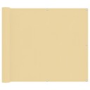 vidaXL Balkong Skjerm sand 100 x 400 cm Oxford Stoff