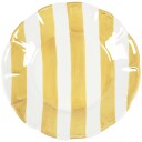 Pick A Poppy Stripe Sidetallerken 22 cm Gul