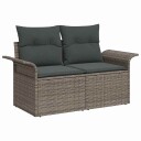 vidaXL Sofa sett 6 pcs 4 Antall seter Grå og Mørk Grå