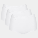 Sloggi Grunnleggende H Pearl 3-pack maxi truse hvit Størrelse: 50 Kvinner