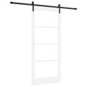 vidaXL Skyvedør med metallsett 'ORKDAL'Hvit 93x211 cm