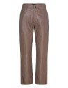 DEPECHE Bindydep Hw Pants 7/8 Length Straight Leg Brown 40