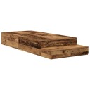 Oppbevaringsseng i gammelt tre 90x190 cm