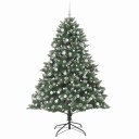  Kunstig juletre grønn 160 x 160 x 240 cm PVC og plast og stål