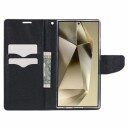 Mercury Goospery Fancy Diary Samsung Galaxy S24 Ultra Lommebok-deksel Svart