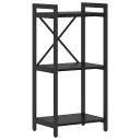  Bokhylle Svart eik 40 x 30 x 83 cm Konstruert tre
