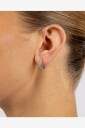 SNÖ of Sweden Union Curve Crystal Ring Ear 15Mm S/Clear   Onesize   Silver   ONE SIZE