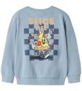 Name It Collegegenser   NmmVasha   Ashley Blue/Pizza   Name It   3 år 98   Collegegenser Blå Lyseblå