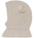 Huttelihut Balaclava Windstop Pompoms   Beige   48\6 12M