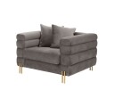Eichholtz York lenestol savona grey velvet
