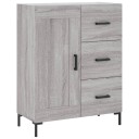 vidaXL Skjenk grå sonoma 69,5x34x90 cm konstruert tre