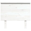 vidaXL Sengegavl hvit 94x6x82,5 cm heltre furu