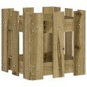 Plantekasse med gjerdedesign 30x30x30 cm impregnert furu