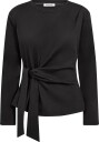 Co" Couture Orianecc Ls Pleat Tie Tee   Black   XL