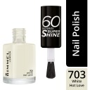Rimmel 60 Seconds Nail Polish 703 White Hot Love