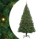  Kunstig juletre med 300 LED grønn 210 cm PVC og Stål og Plast