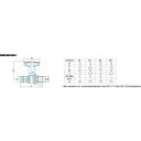 8 stk Pettinaroli TEA Press kuleventil med høyt T håndtak i plast 28 mm x 1" nippel/press