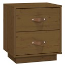 vidaXL Nattbord honningbrun 40x34x45 cm heltre furu