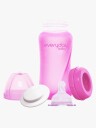 Everyday Baby Varmeindikerende Tåteflaske Glass 240 ml Cerise