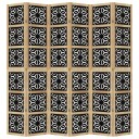  Romdeler 5 paneler brun og svart heltre keisertre 8721012075085