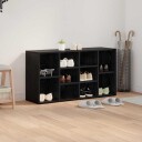  Skobenk med hylle Svart eik 103 x 30 x 54.5 cm Konstruert tre