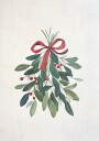 Festive Mistletoe with Red Bow Poster Plakat / 100x150cm