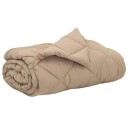 vidaXL Sommerdyne Gråbrun 220 x 200 cm Mikrofiber