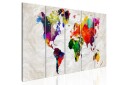 Tavle Crumpled Map 225X90 Artgeist sp. z o. o.