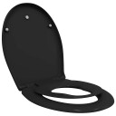  Rask Frigjøring Toalettsete Svart 44.5 X 37.3 4.3 Cm