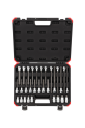 Gedore Red 1/2" Skruetrækkerindsats 30 Deler Krom-Vanadium