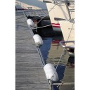 Bryggefender, luftfylt, 3/4 - 900 mm - 250 mm - 3/4 rund - hvit