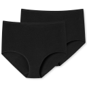 Schiesser 2-Pack maxi truse svart Størrelse: 40 Kvinner