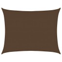 vidaXL Solseil 160 g/m² brun 6x8 m HDPE