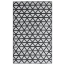 vidaXL Uteteppe svart 140x200 cm PP