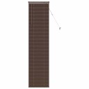 vidaXL Venetiansk persienne Mørk Brun med Mønster 213 x 40 cm 25 mm
