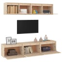 vidaXL TV-benker 5 stk heltre furu
