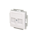 ABB Saga FOT5000-916 Datauttak for to Keystone RJ45-kontakter Datamaskin & surfing