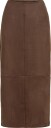 Vila Vinancy Ida Hw Midi Skirt/Ka   Brown   42