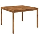 vidaXL Hage middagsbord Naturlig 110 x 108,5 x 75 cm Solid akasietre