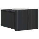  Vegghengt Nattbord 2 pcs Svart 33 x 34,5 x 24 cm Konstruert tre