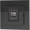 CTM mTouch One R 1P Termostat Og Regulator Blank Svart