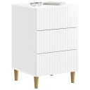  Nattbordskap Høgglans hvit 43 x 41 x 66,5 cm Konstruert tre