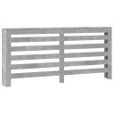 Radiatordeksel betonggrå 175x20x82 cm konstruert tre