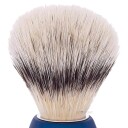 Plisson Shaving Brush, High Mountain White Fibre & Night BlueSize 12