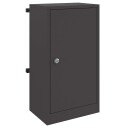vidaXL postkasse Svart 30 x 23 x 55 cm Stål