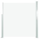 vidaXL Uttrekkbar sidemarkise 140 x 300 cm kremhvit