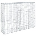  Gabionkurv med deksel 200x50x150 cm galvanisert jern