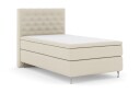 Select No 6 Kontinentalseng 120x200 Fast Lateks/Memory Beige/Sølvben